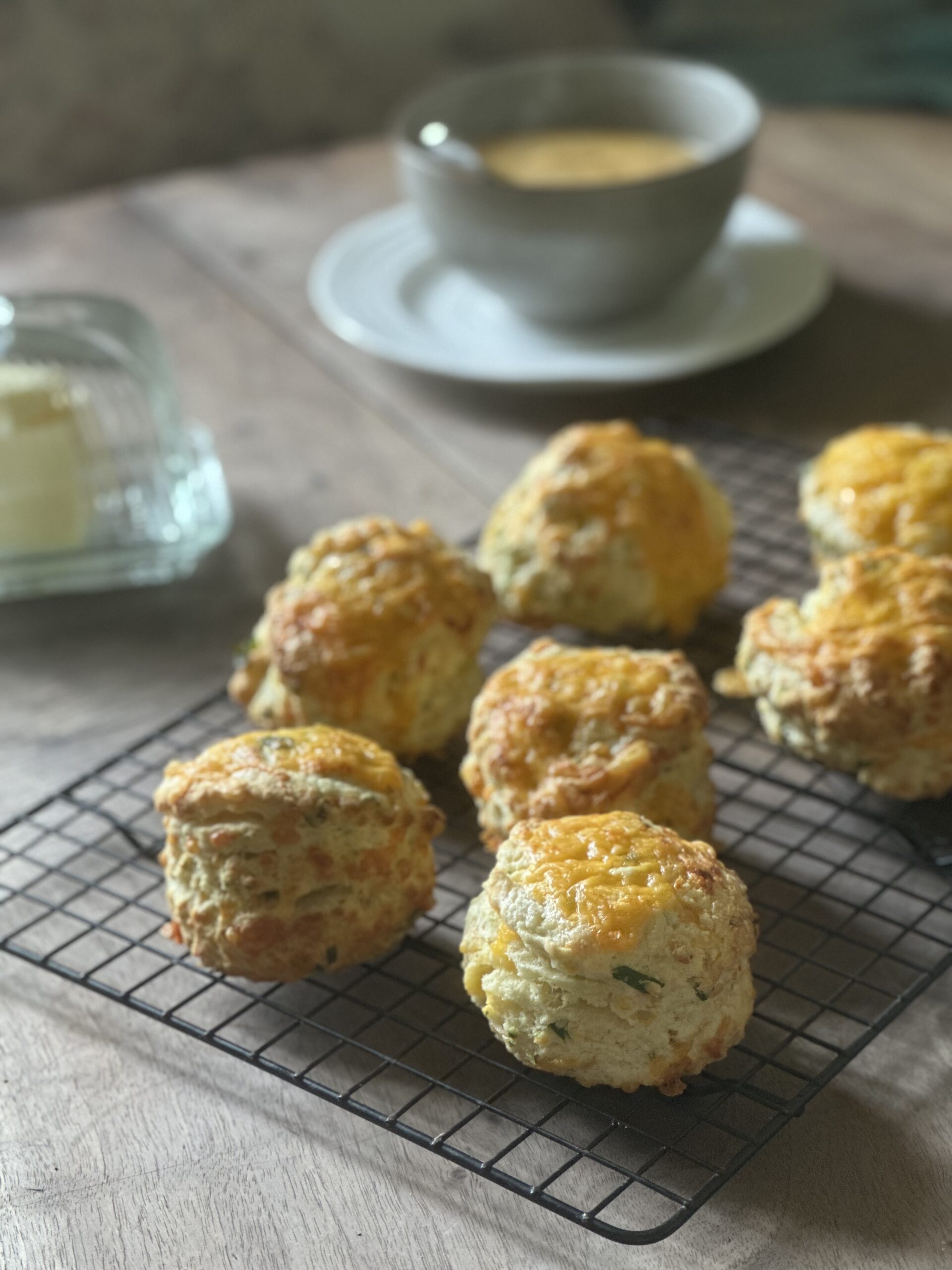 Cheese and Wild Garlic Scones